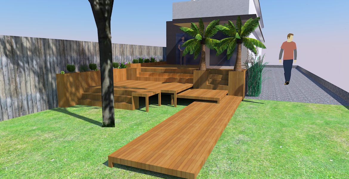 Création jardin paysager à St Prix (95)