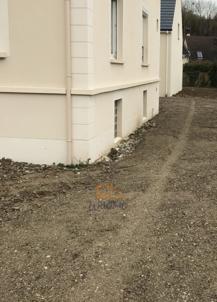 Whome - nivellement terrain après travaux construction-95